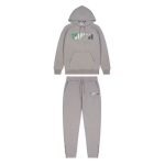 Grey Trapstar Chenille Decoded Hooded Tracksuit