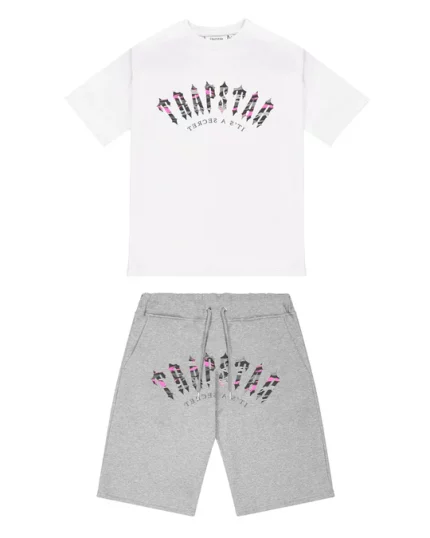 IRONGATE ARCH CAMO SHORTS SET – WHITE-PINK