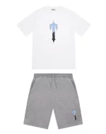 IRONGATE T SHORT SET – WHITE-GREY-LIGHT BLUE