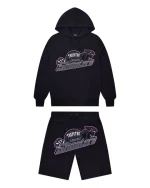 SHOOTERS HOODIE SHORTS SET – BLACK.