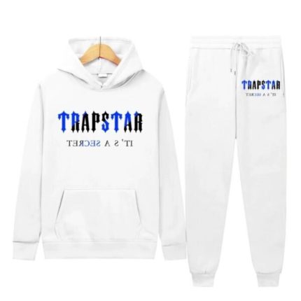 White Autumn Mens Trapstar Printed Tracksuit